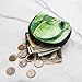 Green earphones Sea Shell Bags - Fashionable Mini Pouch Case Bag Small Travel Storage for Purse, Jewelry and Cosmetics