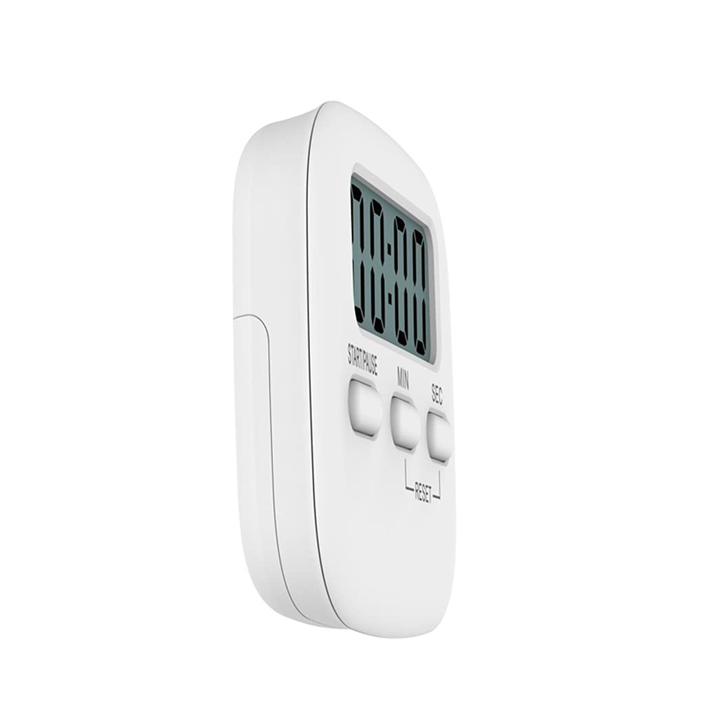 Temporizador de Cocina Digital LCD Grande con Cuenta Regresiva, cronómetro y Alarma con Soporte, práctico Reloj Despertador para cocinar.