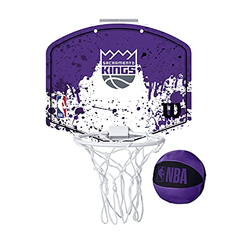 Wilson mini panier de basket NBA Sacramento Kings pour fans et enfants