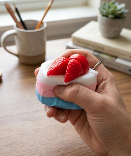 Image of 2Pcs Cheese Squishy, Taba Squishy, Dumpling Squishy-Stretchy Food-Shaped Sensory (pink2)