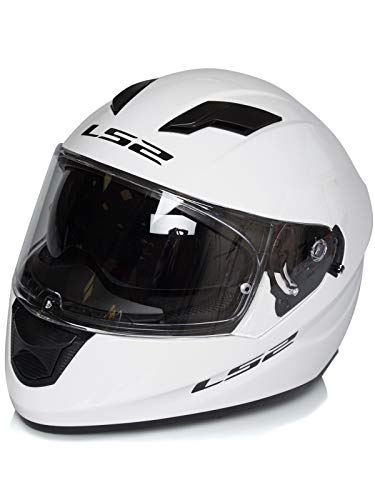 Casque moto LS2 STREAM EVO Blanc, Blanc, L