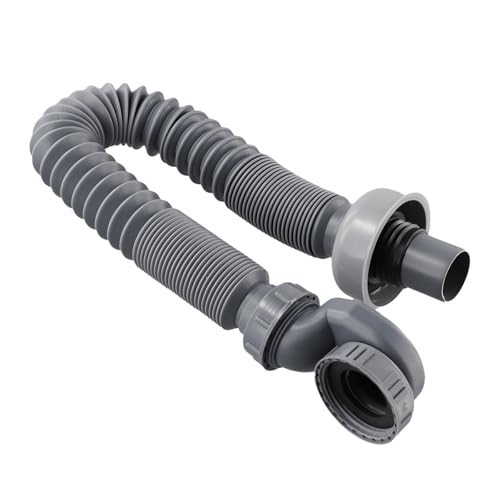 Siphon flexible à profil bas de 1 1/2 P pour baignoire, douche, siphon plat sur pied pour baignoire