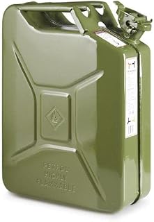 Oipps Invopak 20 Litre Metal Jerry Can, UN Approved Can for Petrol, Diesel, Fuel in Green