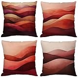 【HOUSSE COUSSIN IMPRIMÉES RECTO VERSO】 Housse coussin Rouge & Abstrait avec motif imprimé recto verso haute définition. Inutile de les ajuster, elles sont élégantes quelle que soit leur position