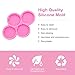 1.7 Inch Silicone Mold for DIY Irregular Round Circle Phone Grip, 4-Cavity Epoxy Resin Casting Mould for Jewelry Making, Badge Reel and Phone Socket