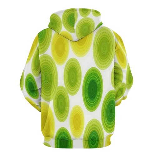 Pull Hooded Sweatshirts Motif Aquarelle Imprimé Géométrique 3D - 4