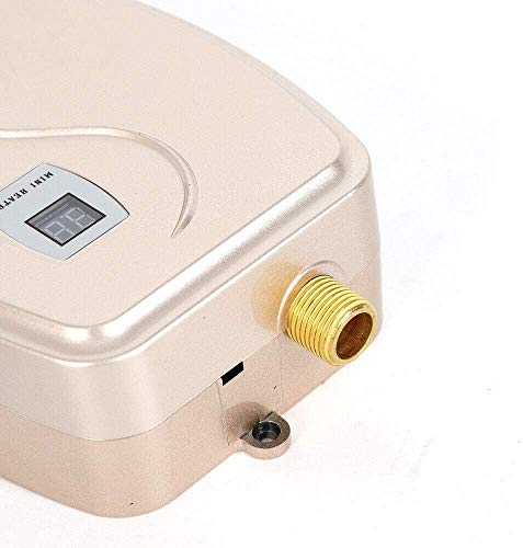 Water Heater, Tankless Electric Water Heater Portable Wall Mount Instant Heating Hot Water With LCD Digital Display 110V