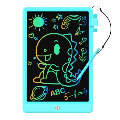 CHAFEGY LCD Writing Tablet 10.5 Inch, Colorful Doodle Board Drawing Tablet, Drawing Pad, Learning Toys for 3-6 Years Old Boys and Girls Gift (10.5 Inch, Blue)