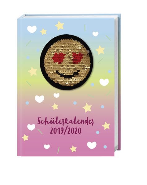 Pailletten Smiley Schülerkalender A5: Von August 2019 bis Dezember 2020. Taschenkalender 2020. 17-Monate Wochenkalendarium. gebunden. Format 15,2 x ... 17 Monate. Von August 2019 bis Dezember 2020.