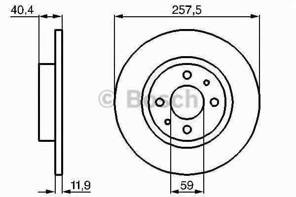 Disques de frein Bosch BD283 ventilés pour stopper les bruits - 5