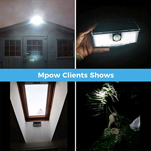 LITOM 120 LED Solar Motion Lights Outdoor, 3 Optional Modes Wireless with 270°Wide Angle, IP67 Waterproof, Portable Solar Powered Security Lights for Front Door, Yard, Garage, Deck, Fence-2 Pack