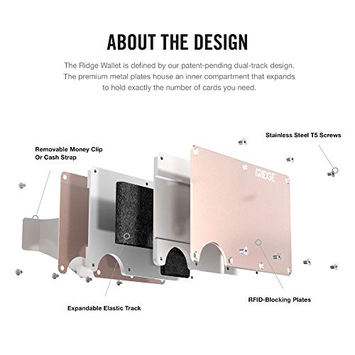 Ridge Wallets for Men - Slim Minimalist Wallet For Men, Front Pocket Wallets for Men, RFID Wallet For Men - Card Holder Wallet (Rose Quartz) - Thumbnail 7