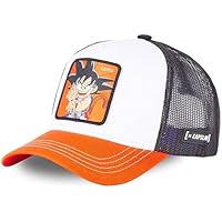 Capslab Goku Dragon Ball Z Blanco Naranja Gorra de Camionero