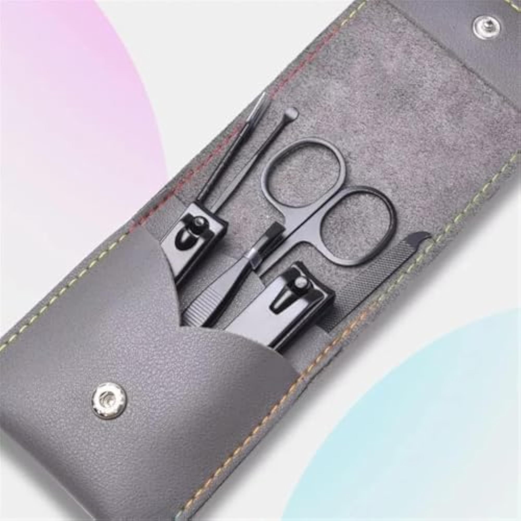 Stainless Steel Professional Manicure Set With Travel Case