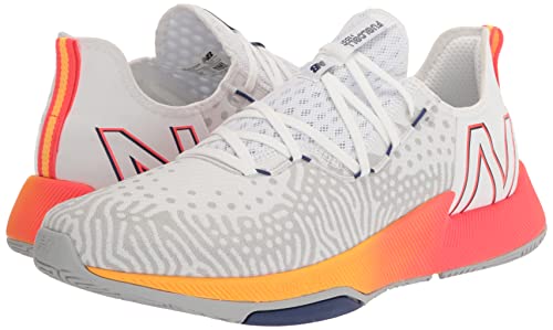 New Balance Men's FuelCell 100 V1 Cross Trainer, White/Electric Red, 13 Wide
