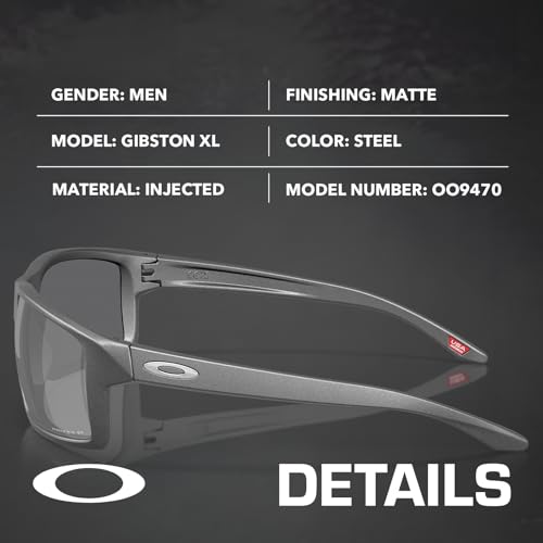 Oakley OO9470 Gibston Xl Frame – Polarized Lens Rectangle Shape Sunglasses with Official Eyewear Kit Bundle2