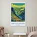 HNROJICO Driftless Region Wisconsin Vintage Travel Posters 24x36inch(60x90cm) Canvas Wall Art Poster Prints, Bedroom Living Room Decoration Painting, Unframe-style