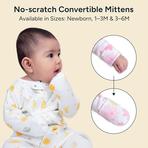 Image of NINTARABABY Zip-Up Footed Bodysuit - 100% Organic Cotton Sleeper