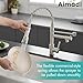 AIMADI Contemporary Kitchen Sink Faucet,Single Handle Stainless Steel Kitchen Faucets with Pull Down Sprayer,Brushed Nickel