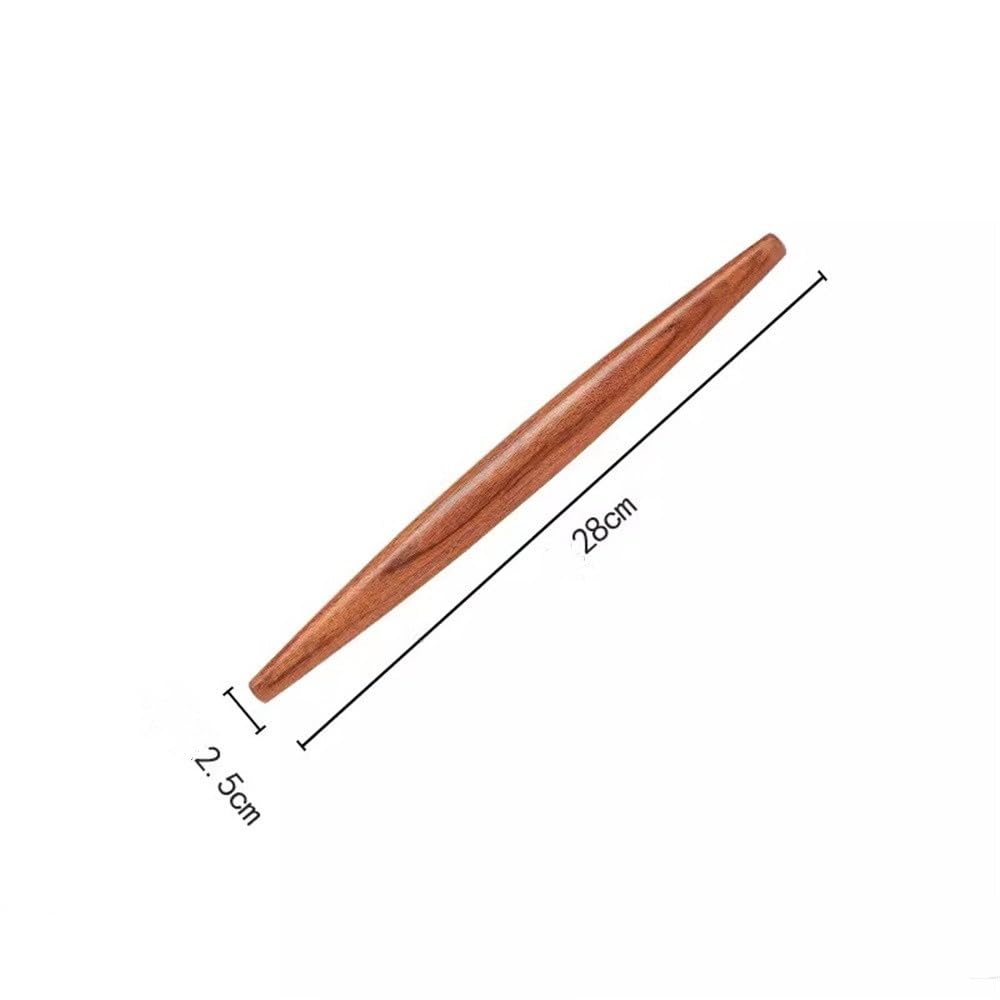 Amazon | めん棒 家庭用餃子の皮 用木製めん棒 キッチン用品(28x2.5cm
