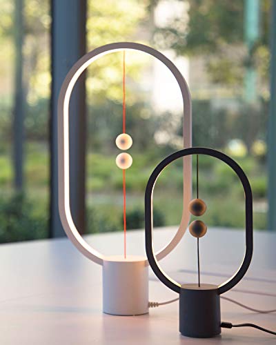 Heng Balance Lamp, Designnest, Allocacoc, Switch On In Mid-Air, Usb Powered Led Table Lamp, Magneticdesk Lamp, Warm Eye-Care Lamp, Contemporary Soft Light, Office, Home (White) #TOP7