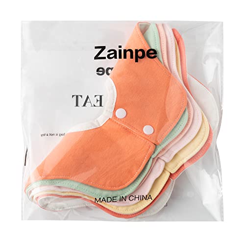 Zainpe 6Pcs 360° Rotate Baby Bibs Waterproof Snap Baby Bib Solid Colors Pink Orange Green Snap Cotton Absorbent Feeding Burp Cloth For Unisex Infant 0-12 Months Boys Girls Drooling Teething Toddler #TOP6