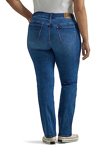 Image of Lee Women's Petite Relaxed Fit Straight Leg Jean