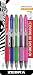 Zebra Sarasa Retractable Gel Ink Pens, Medium Point 0.7mm, Fashion Assorted Color Rapid Dry Ink, 5-Count