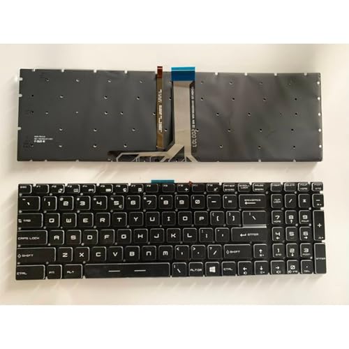 Clavier pour ordinateur portable MSI GF75 GE72 MS-16J3 US White Backlit