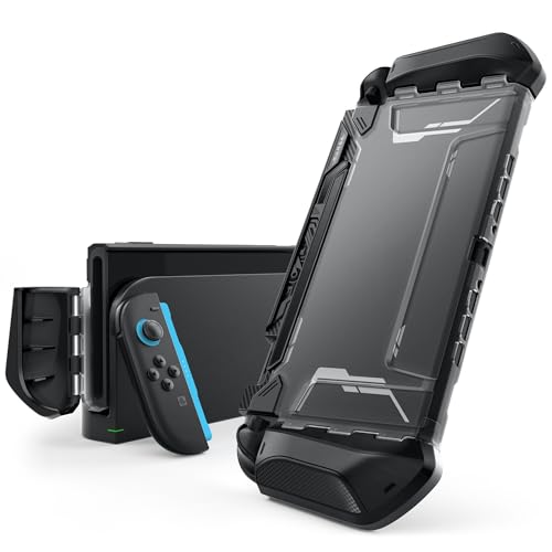 Image of mumba Dockable Case for Nintendo Switch 2 2025, [Blade Series] TPU Grip Protective Cover Accessories Compatible with Switch 2 7.9 Inch and Quick-Release Joy-Con Design (Black)