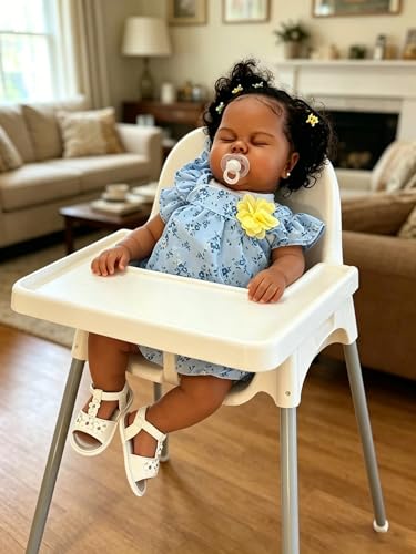 Muñeca Reborn Toddler Negra Realista 24 Pulgadas miniatura 2