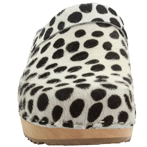 Image of Bjork Maja Wood Open Back Leather Clogs