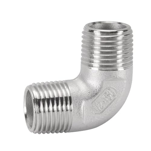 304 Stainless Steel Elbow DN15 1/8" 1/4" 3/8" 1/2" 3/4" 1" 2" BSPT Male Female for Pipes and Valves Water Pipe Fittings(M-M,2")