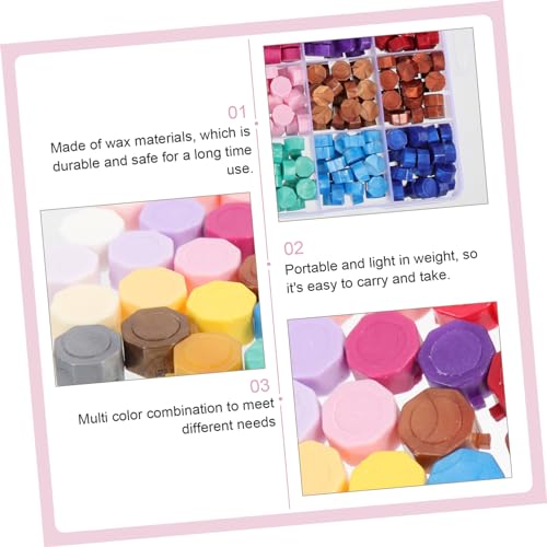 Perles de cire à cacheter multicolores Angoily pour invitations - 5