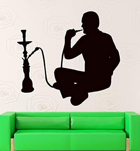 Wandaufkleber Shisha Rauchen Arabisch Cafe Dekor Shisha Vinyl Aufkleber Wand Fenster Aufkleber Lounge Aufkleber…