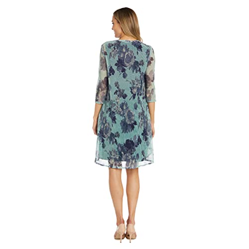 R&M Richards Women's Floral Jacket Sheath Dress #TOP22