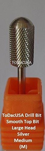 TD Nail Drill Bit - Carbide - 3/32 - Smooth Top Bit - Large Head - Silver - M