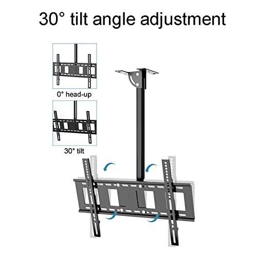 Support TV plafond pivotant inclinable pour installation écran sur voûte - 4