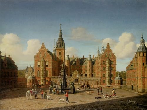 Affiche impression prints Frederiksborg Heinrich Hansen, toile salon 60x90cm