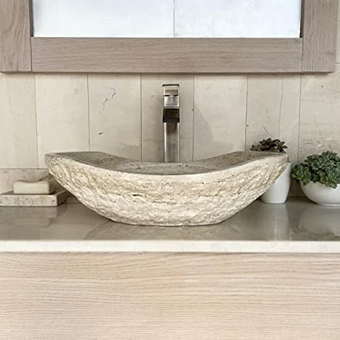 EDUPET Natural Marble Bathroom Vessel Sink Cover