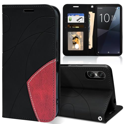 Sony Xperia 10 vi �P�[�X �蒠�^ SO-52E SOG14 XQ-ES44 �J�[�h���[ ���z�^ �J�o�[ �G�N�X�y���A10vi �ϏՌ� ���^ �y�� �X�}�z�P�[�X �L�b�N�X�^���h�@�\ PU���� TPU�f�� �g�уJ�o�[ �X�g���b�v�z�[���t �u��