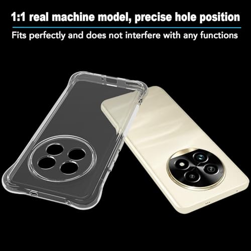 Image of REALCASE Silicone Realme 13 Pro / 13 Pro Plus 5G Back Cover Case, Scratch Resistant Protective Crystal Clear Transparent Shock Proof Bumper Back Cover Case for Realme 13 Pro / 13 Pro Plus 5G