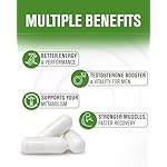 NaturalSlim Natural Testosterone Booster for Men - Male Enhancing Supplement with Ginkgo Biloba, L Arginine, Zinc, Vitamin B3, & Testofen for Energy, Muscle Builder & Metabolism - 180 Capsules - Image 4
