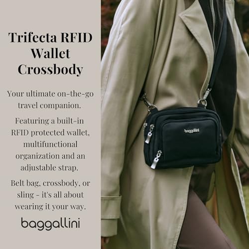 Image of Baggallini Triple Zip with Front Wallet /Trifecta RFID Wallet Crossbody
