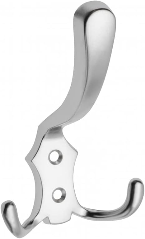 Huthaken Zamak Chrom - 165mm Hoch Für Wandmontage