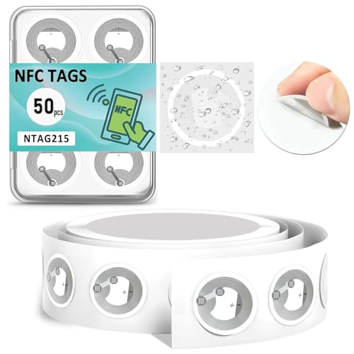 NFC�^�O�X�e�b�J�[ �v���O�����\ NFC NTAG215�`�b�v �S�����x�� ���� RFID�^�O ���������\ 504�o�C�g������ TagMo����т��ׂĂ�NFC�Ή��f�o�C�X�ɑΉ�