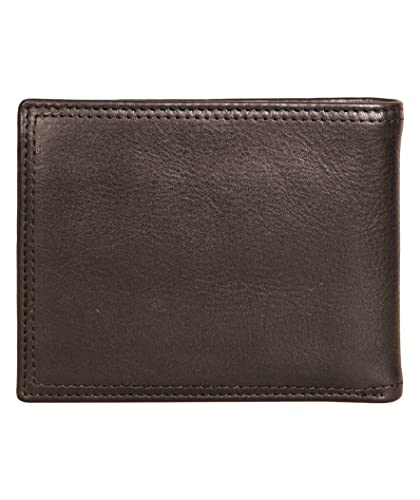 Image of Nautica Men's Bifold Leather Wallet | RFID Blocking | ID Window | Card Slots | Organization | Durable | Stylish