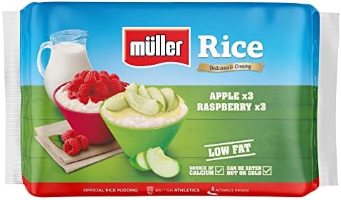 Muller Rice Apple & Raspberry Pudding Dessert, 6 x 170g