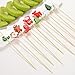 KASESSS 100 Pieces Christmas Decorative Toothpicks with 14 Styles Deco Christmas Cocktail Picks 12 cm Wooden Fruit Picks for Appetizers Fruit Dessert Christmas Party Supplies
