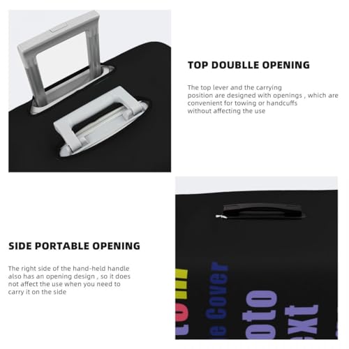 Custom Suitcase Cover Protector Fit XL(29-32inch) Washable Case Add Your Picture Logo Text Gift for Men Women Style1264